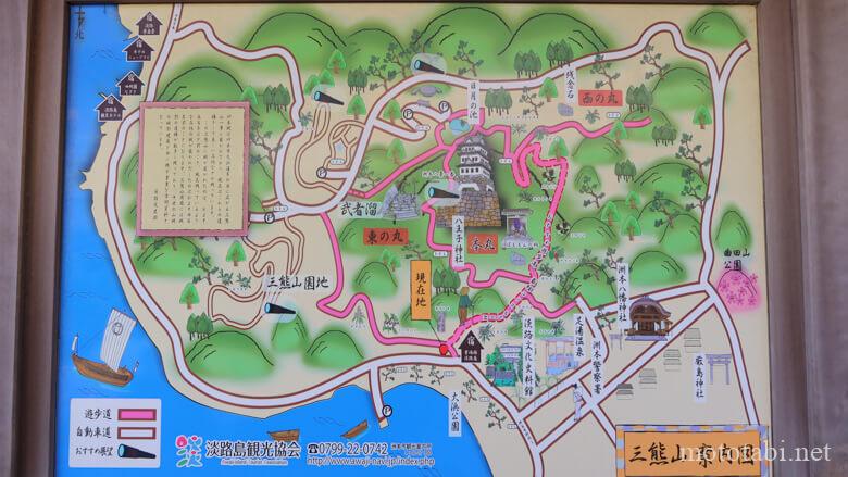 洲本城跡(すもとじょう)登山道-・兵庫県洲本市・淡路島
