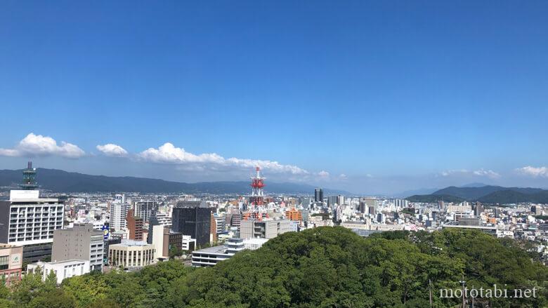 和歌山城天守閣からの景色