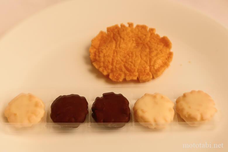 チョコレートな一口せん「ユーローの星」と朝日あげ
