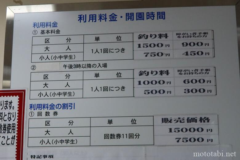 道の駅とっとパーク小島・料金